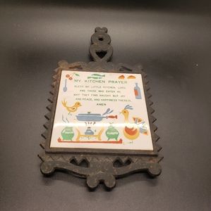 Vintage trivet made in japan "my kitchen prayer"